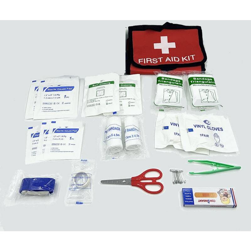 foto del prodotto kit di pronto soccorso da 37 pezzi, piccola borsa per medicinali, kit di pronto soccorso per auto, casa, lavoro, viaggi, campeggio, escursionismo e