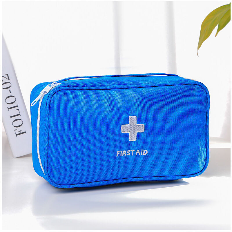 foto del prodotto kit di pronto soccorso da viaggio portatile mini borsa medica borsa medica vuota borsa di stoccaggio, blu