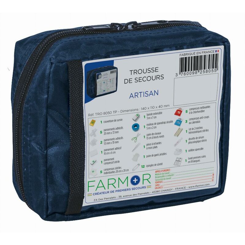 foto del prodotto kit di pronto soccorso farmor 2 4 persone tro8050tp