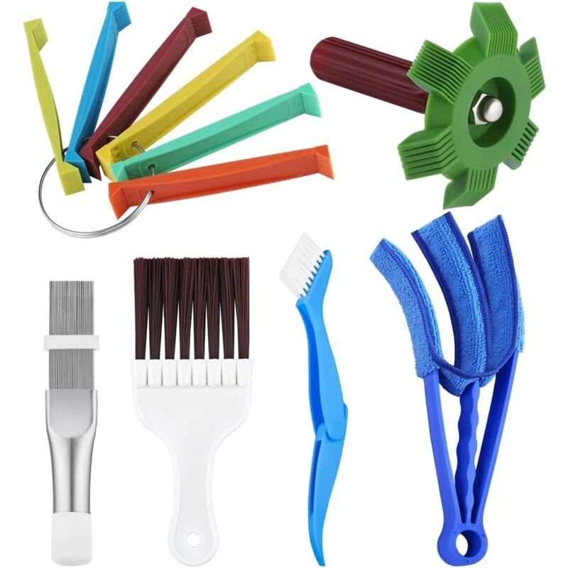 foto del prodotto kit di pulizia delle lamelle dell aria condizionata da 6 pezzi fcr6 kit di pulizia per pettine a lama per uscita dell aria del condensatore kit di