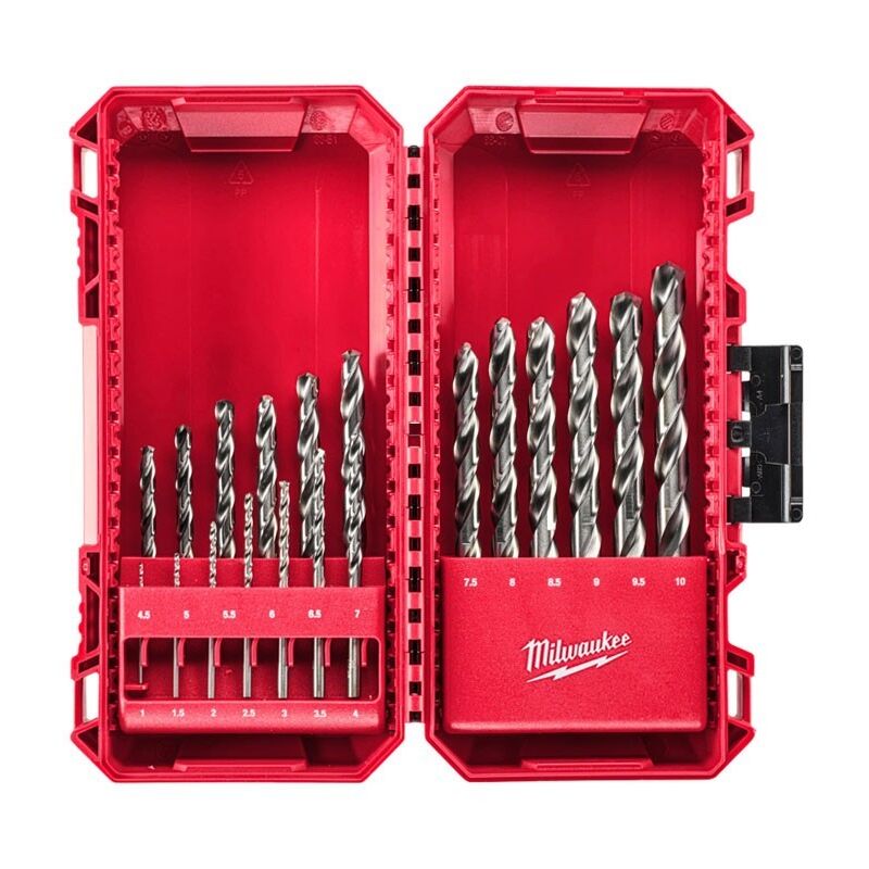 foto del prodotto kit di punte in ferro hss-g 1-10 mm 19 pezzi milwaukee 4932493869