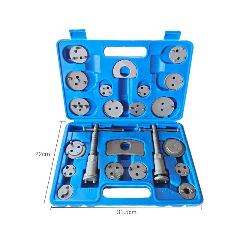 foto del prodotto kit di punterie per pistoni freno da 22 pezzi, strumenti per garage auto, pinza freno