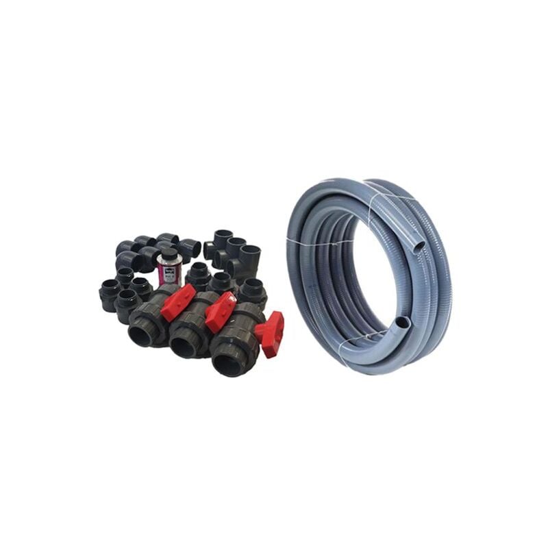 foto del prodotto kit di raccorderia professionale per piscina medio