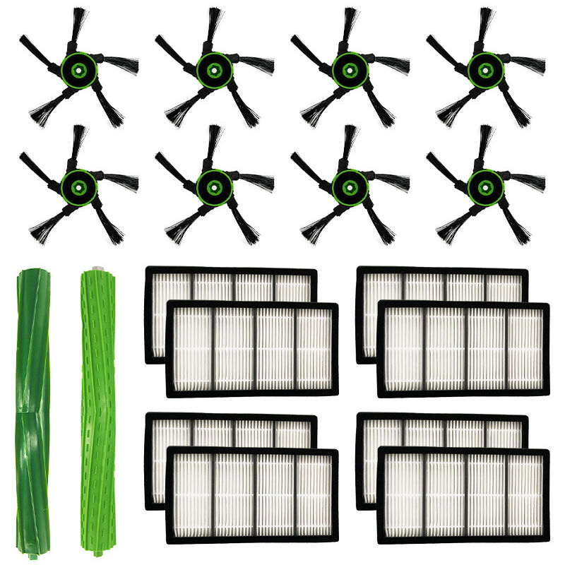 foto del prodotto kit di ricarica per aspirapolvere robot irobot roomba s9 9150 s9 s9 plus 9550 serie s, parte di ricambio per spazzola spazzante con filtro per