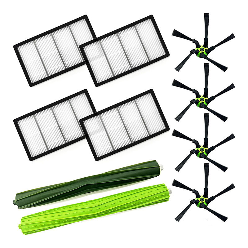 foto del prodotto kit di ricarica per irobot s9 9150 s9 s9 plus 9550 robot aspirapolvere serie s, parte di ricambio per spazzola di pulizia del bordo del filtro