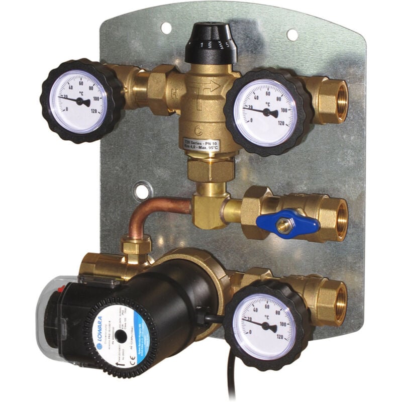foto del prodotto kit di ricircolo acs con circolatore ad alta prevalenza, completo di sonde e timer