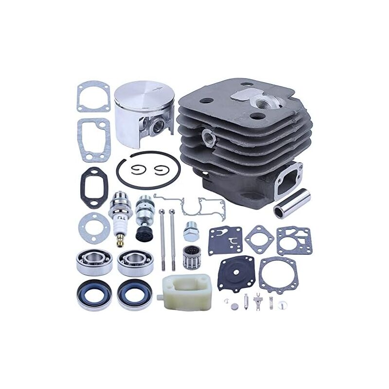 foto del prodotto kit di riparazione carburatore cuscinetto manovella cilindro da 52 mm per motosega husqvarna 162 266 266se 501 68 55 71
