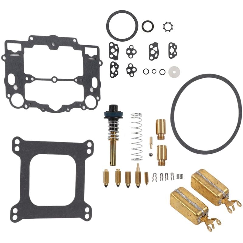 foto del prodotto kit di riparazione carburatore kimiss, kit di ricostruzione carburatore completo in gomma metallo per edelbrock 1405, 1406, 1407, 1409, 1411 e 1477,