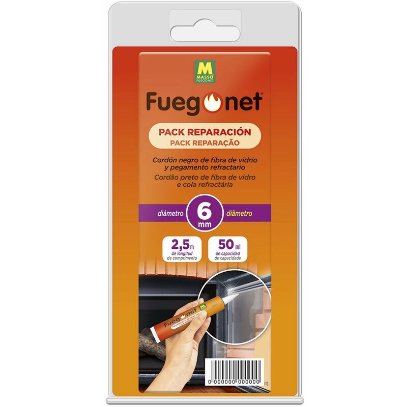 foto del prodotto kit di riparazione cavo isolante 6 adesivo 50ml 2,5m fuegonet 231242 mass 