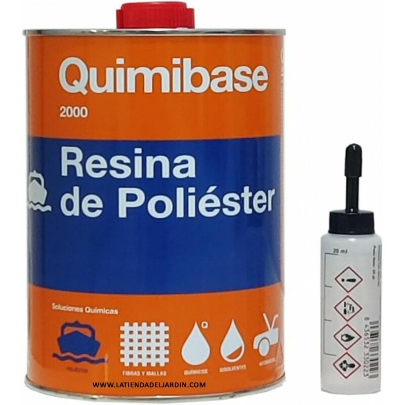 foto del prodotto kit di riparazione in resina poliestere 1 kg catalizzatore perossido. utile per riparazioni di auto, piscine, serbatoi...