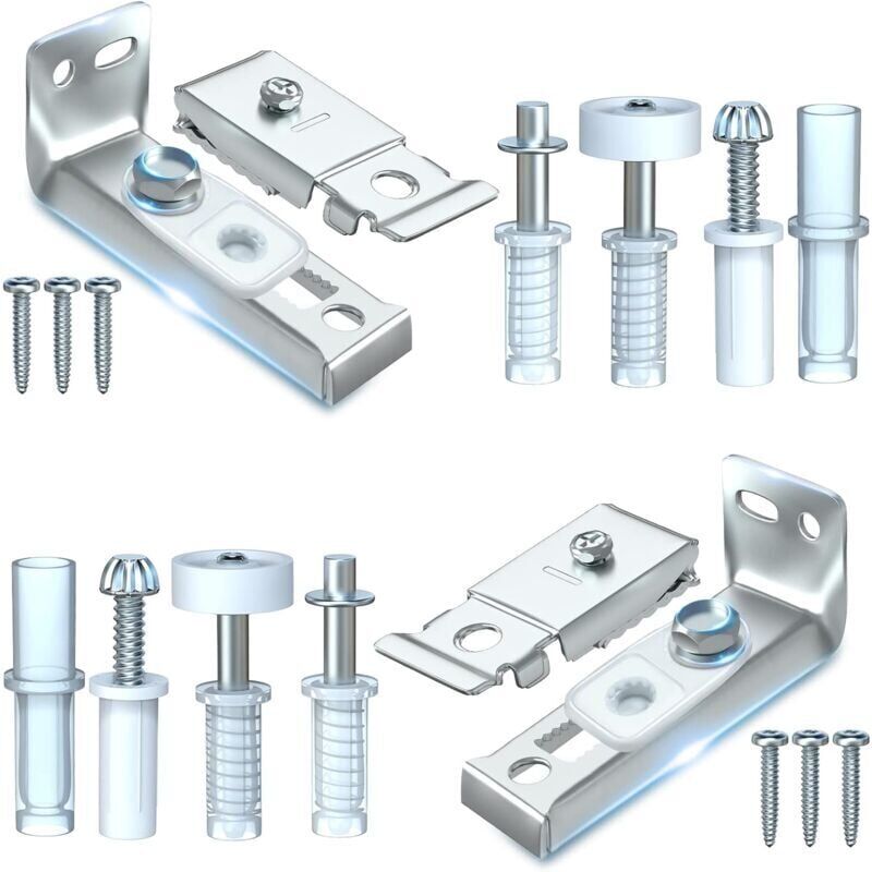 foto del prodotto kit di riparazione per ferramenta per porte a soffietto confezione da 2 pezzi di ricambio per porte scorrevoli a soffietto per armadio, include