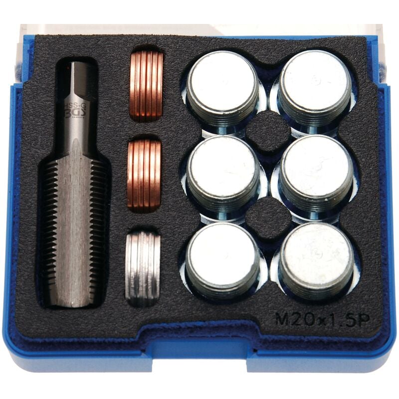 foto del prodotto kit di riparazione per filettatura scarico olio m20 x 1,5 mm