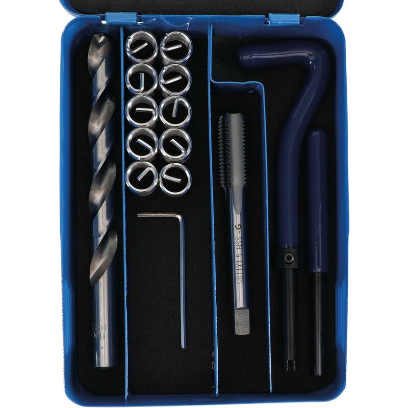foto del prodotto kit di riparazione per filetti m11 x 1,5 mm 14 pz.