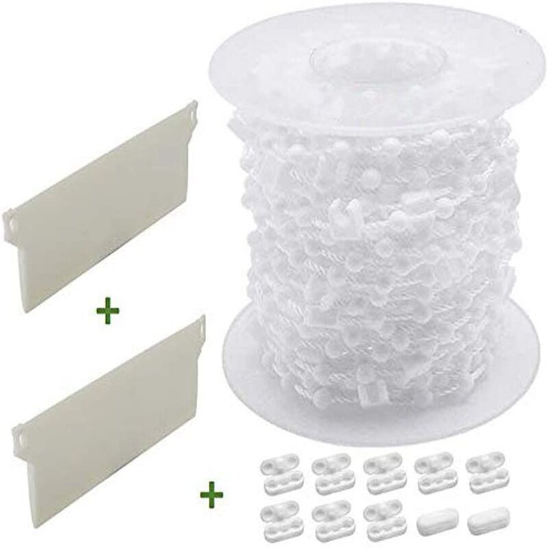 foto del prodotto kit di riparazione per tende verticali, accessori per tende verticali, kit di sostituzione per connettori a catena leggeri per stecche da 127 mm
