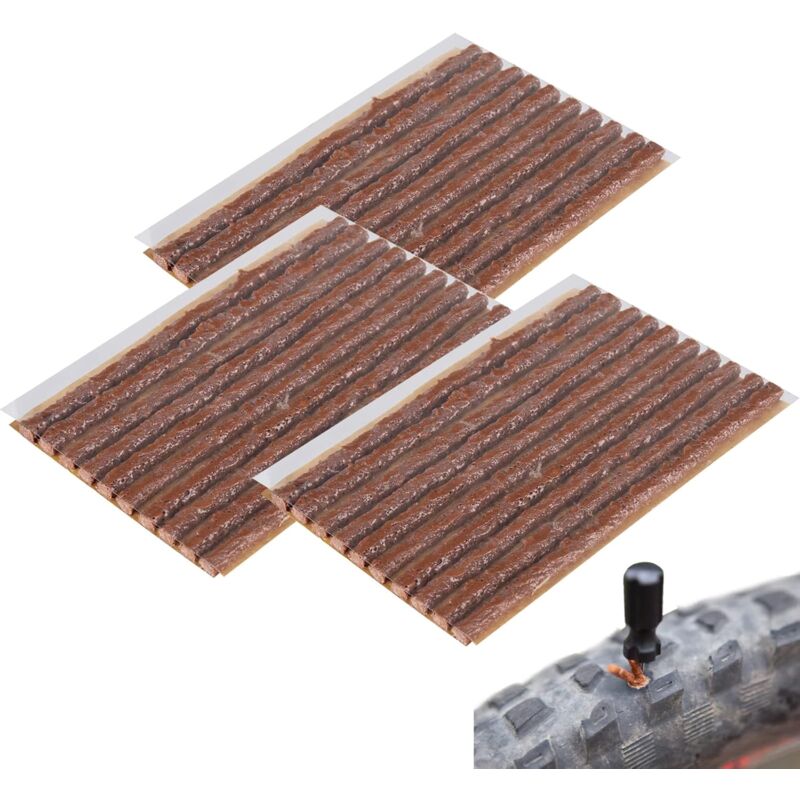 foto del prodotto kit di riparazione pneumatici senza camera d aria, stoppino per riparazione pneumatici, strisce per riparazione pneumatici, per auto, furgoni,