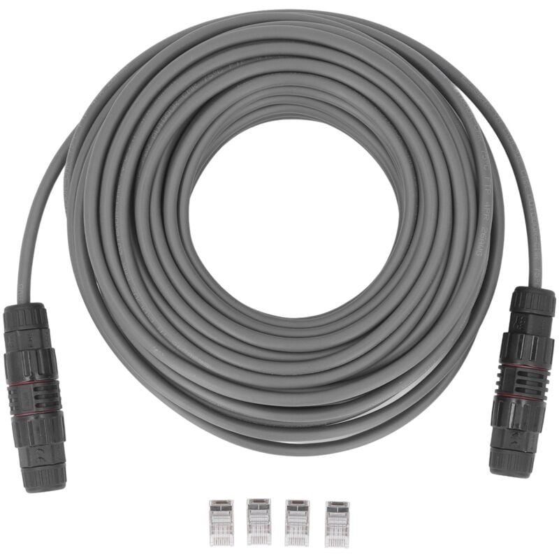 foto del prodotto kit di riparazione prolunga cavo da 75 piedi per starlink ip68 prolunga sostitutiva in rame privo di ossigeno impermeabile fino a 150 piedi zoternen