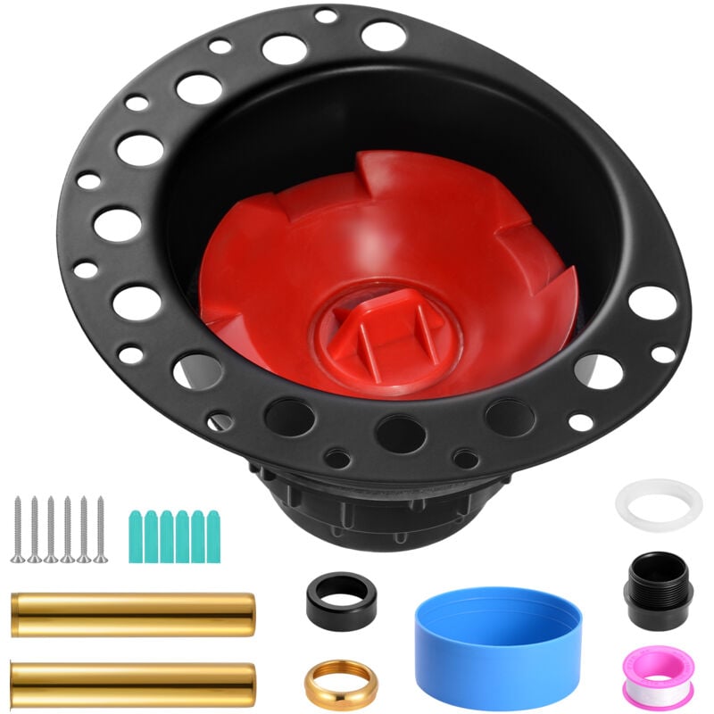 foto del prodotto kit di scarico per vasca autoportante abs, 2 tubi di scarico in ottone, kit di montaggio completo con adattatore, compatibile con pi tipi di vasca