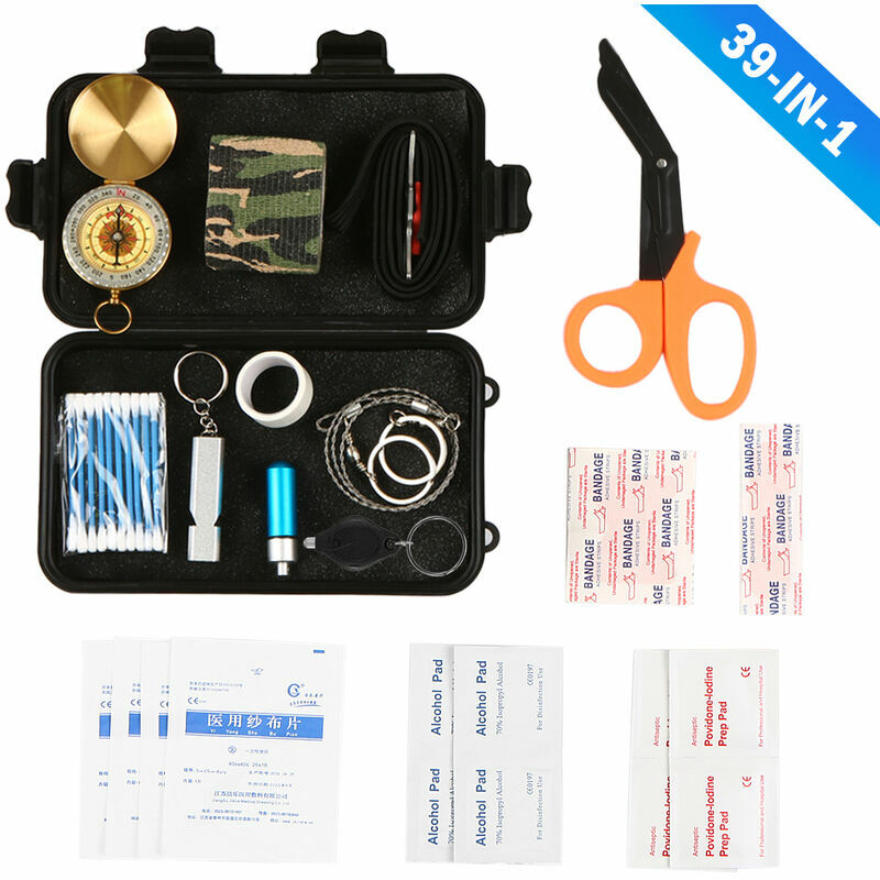 foto del prodotto kit di sopravvivenza di emergenza all aperto kit multiuso di pronto soccorso per campeggio, escursionismo, caccia