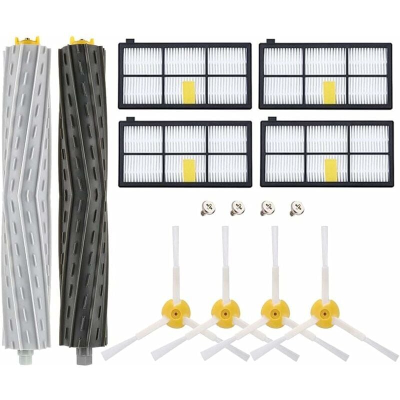 foto del prodotto kit di sostituzione accessori per irobot roomba serie 800 900 parti di ricambio roomba, kit di parti di accessori per irobot roomba serie 800 850 851
