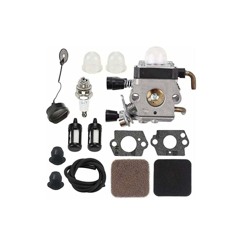 foto del prodotto kit di sostituzione del filtro dell aria della guarnizione del carburatore compatibile con stihl fs75 fs80 fs85 hs80 km80 km85
