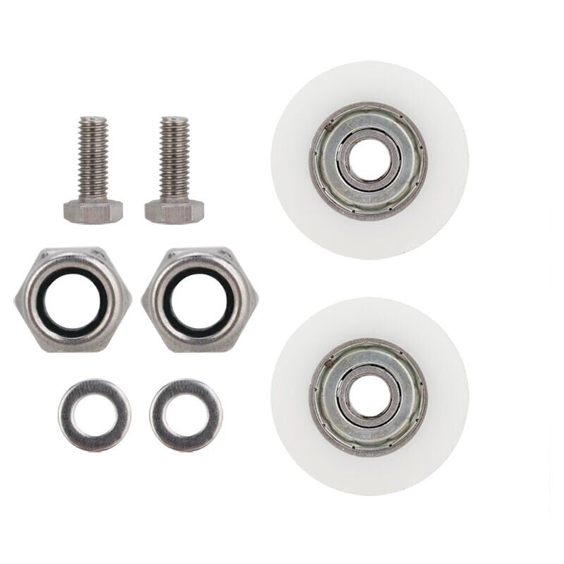 foto del prodotto kit di sostituzione delle ruote per porte scorrevoli per serre da 30 mm di diametro, accessorio per serre