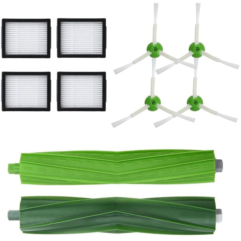 foto del prodotto kit di sostituzione per irobot roomba i3 i3 i4 i7 i7 e5 e6 e7 kit di manutenzione per aspirapolvere kit di pulizia spazzola filtro ricambio 10 pezzi