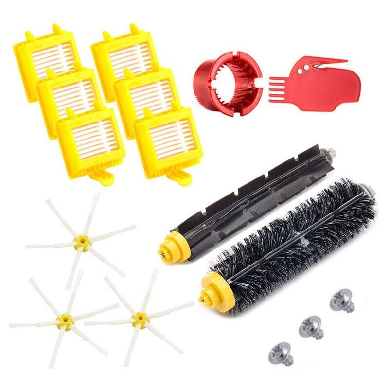 foto del prodotto kit di spazzole di ricambio parti accessori per irobot roomba serie 700 760 761 765 770 772 776 780 785 786 790 a kit di 13,