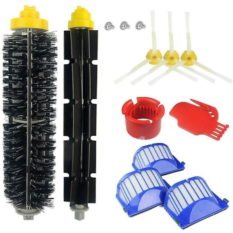foto del prodotto kit di spazzole e accessori crediri per irobot roomba serie 600 605 610 616 620 625 630 631 632 639 650 651 660 670 680 681 691 696 set da 13 pezzi