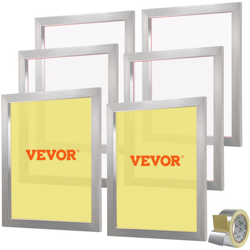 foto del prodotto kit di telaio per stampa serigrafica in lega di alluminio 50,8 x 61 cm 305 maglie pulizia facile, telaio serigrafico 6 pezzi per macchina di stampa