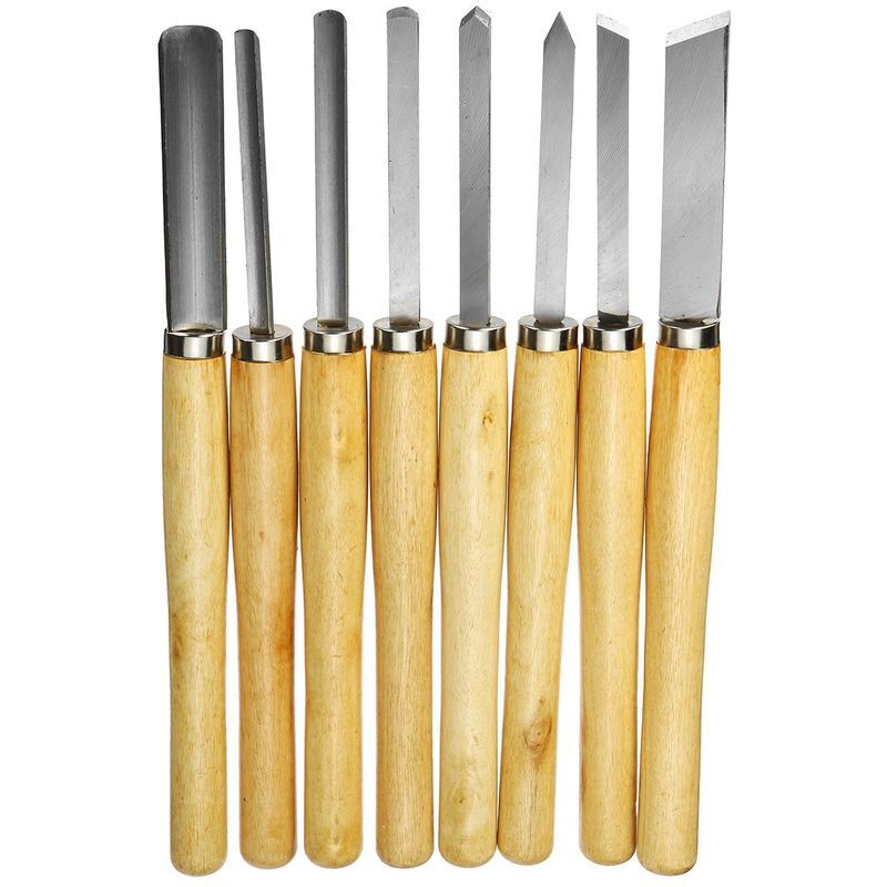 foto del prodotto kit di utensili per intaglio del legno da 8 pezzi set di scalpelli per legno