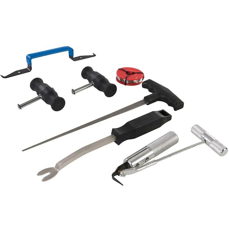 foto del prodotto kit di utensili per la rimozione del parabrezza 7 p.zi 7 p.zi