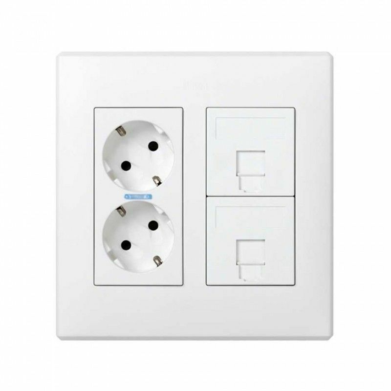 foto del prodotto kit di vendita al dettaglio 2 moduli bianco simon 51000202 030