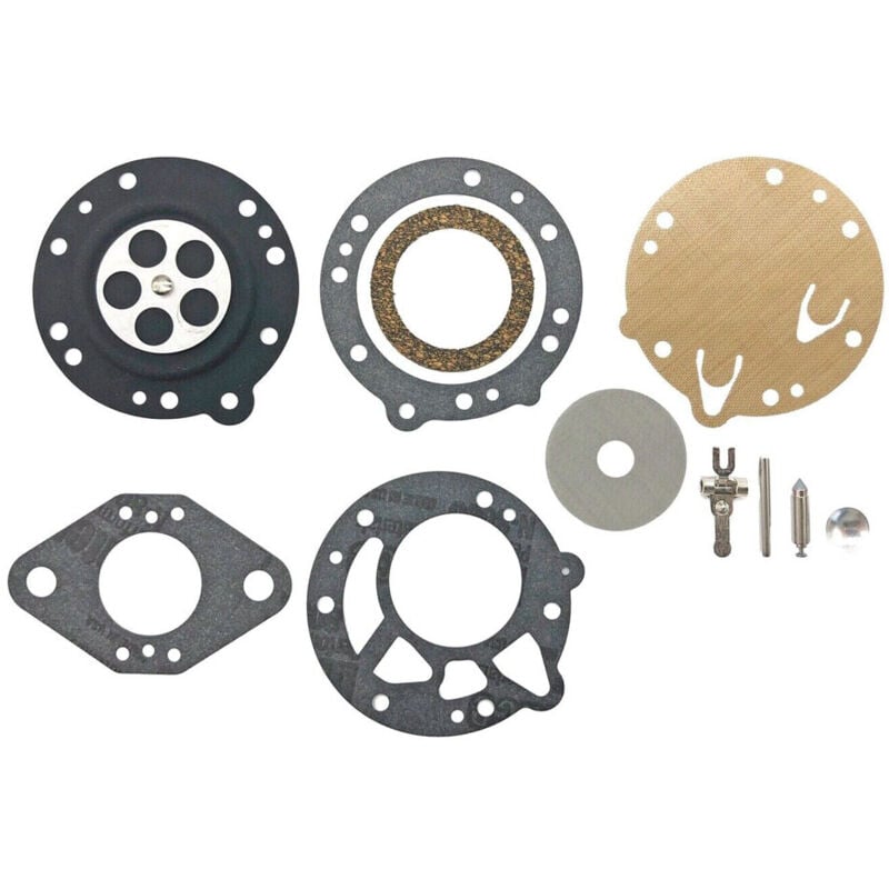 foto del prodotto kit diaframma e guarnizione per stihl 08s 070 090 ts350 ts360, kit di riparazione carburatore zama rb42, accessorio compatibile con carburatore zama