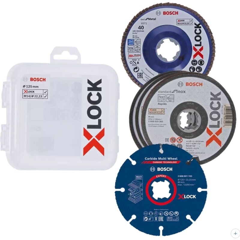 foto del prodotto kit dischi x lock 125 mm bosch 2608619374
