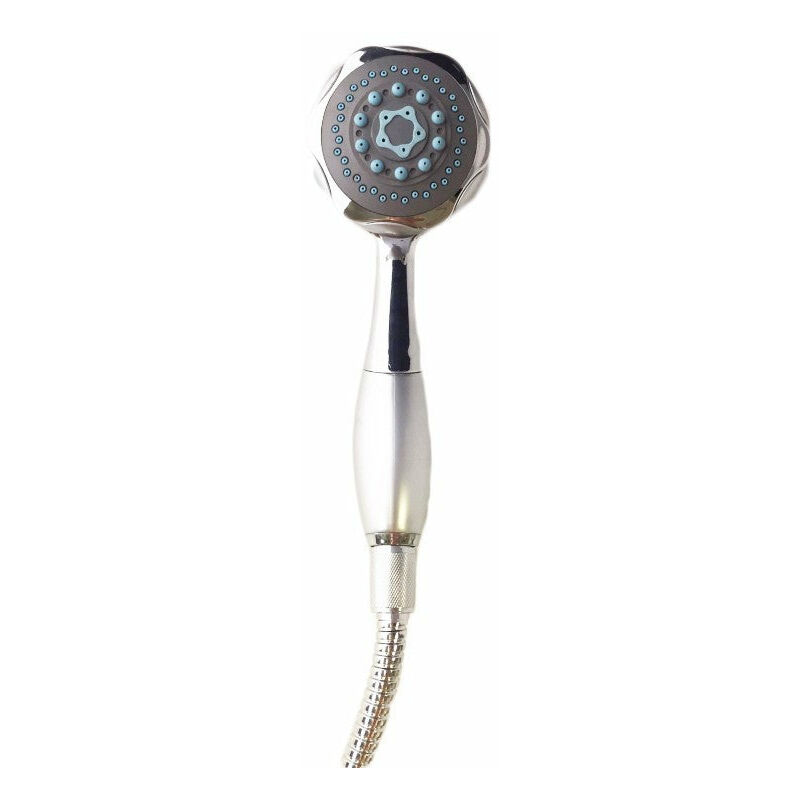 foto del prodotto kit doccia anticalcare fiore con flessibile doccia 120 cm completo