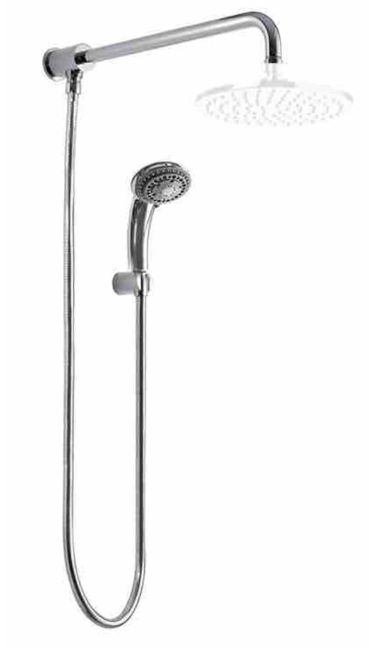 foto del prodotto kit doccia deviatore a pressione con doccetta e braccio 40 cm