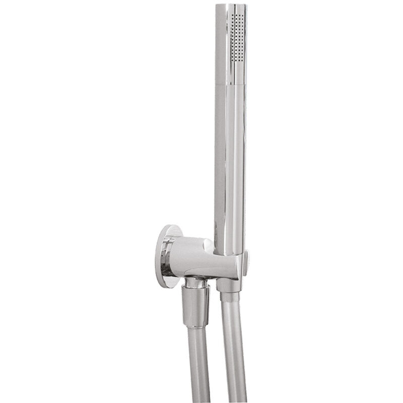 foto del prodotto kit doccia duplex round kit doccia duplex round fless.steel line con doccetta in abs cromato