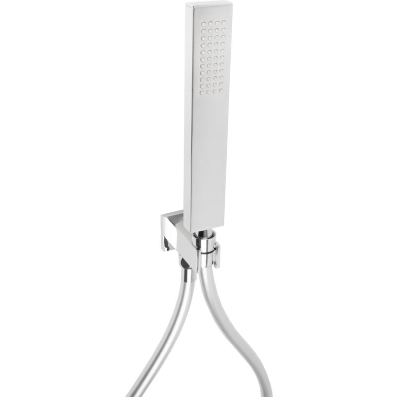 foto del prodotto kit doccino con supporto doccetta 1 getto mod. set quadrato