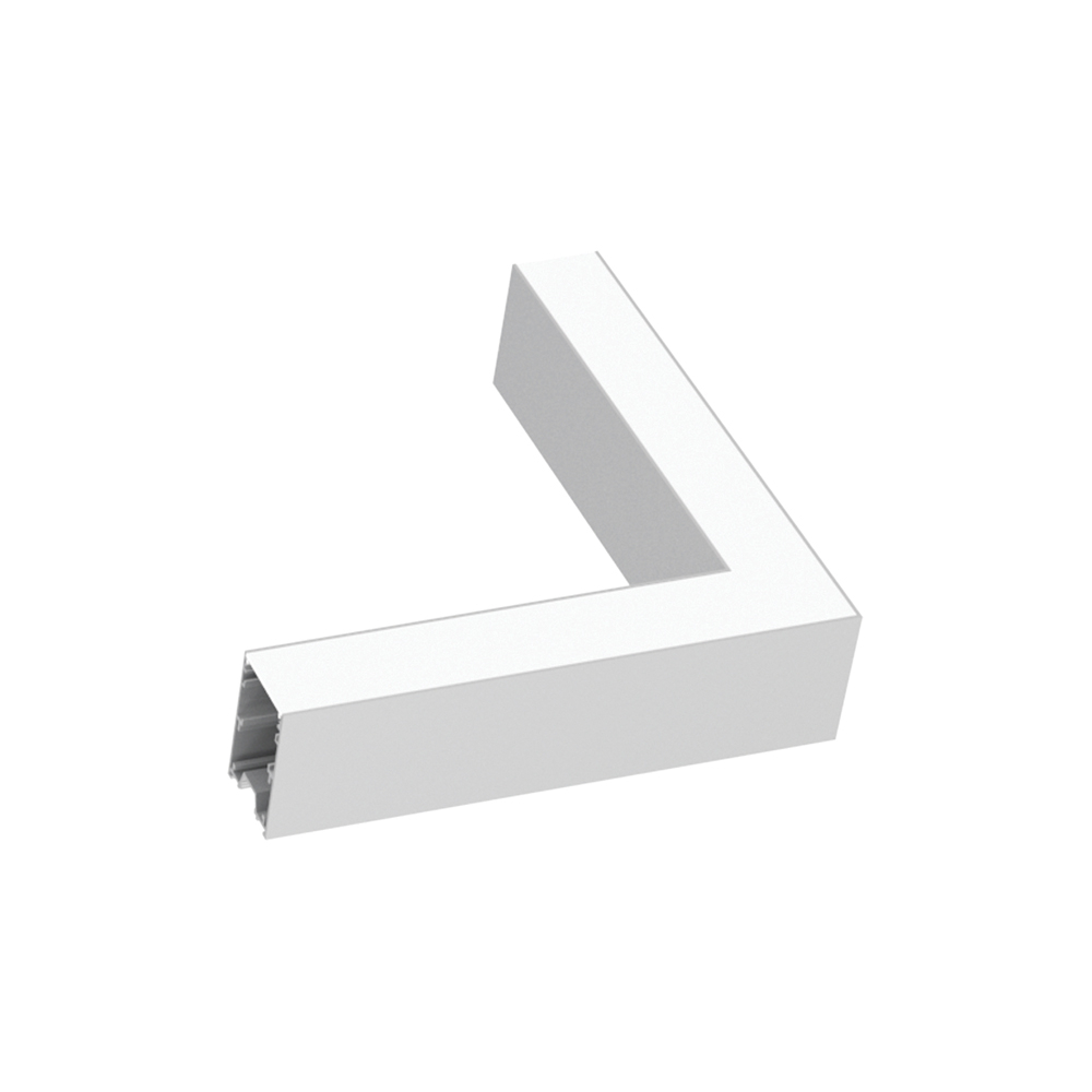 foto del prodotto kit driver angolare fluo alluminio bianco led 8w 3000k luce calda