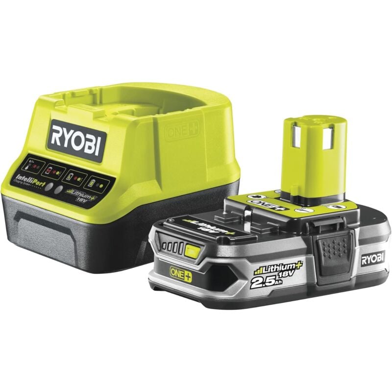 foto del prodotto kit energetico ryobi rc18120-125 batteria 2,5ah più caricatore