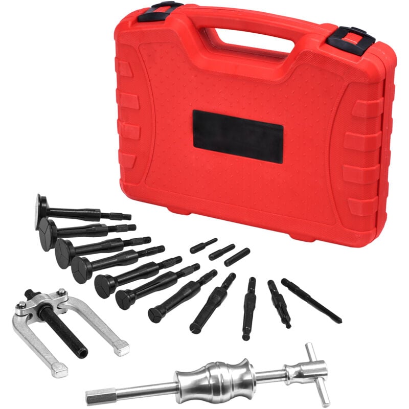 foto del prodotto kit estrattore anello cuscinetto ed estrattore guarnizione per pinza per foro cieco, kit di strumenti per rimozione cuscinetto interno inserto pilota