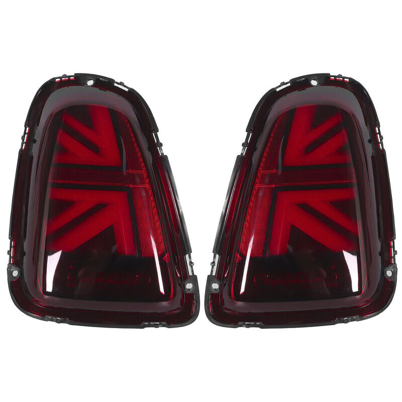 foto del prodotto kit fanale posteriore per mini cooper r56 2011 2013 lci led gruppo fanale posteriore sinistro e destro coppia rosso