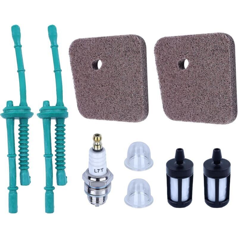 foto del prodotto kit filtro aria carburante per stihl fs38 fs45 fs55 fs45c fs55r hs45 ecc. filtri aria filtri carburante tubo carburante pompa di adescamento 