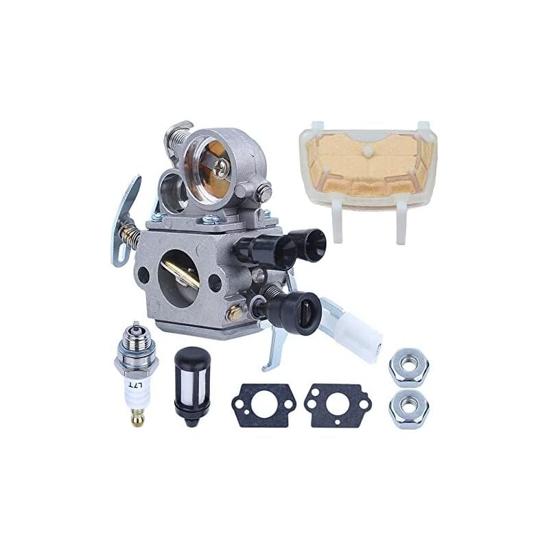 foto del prodotto kit filtro aria carburatore, per motosega stihl ms171 ms181 ms211 ms211c, 1139 120 0619, 1139 120 7100, 1139 120 0612, 1139 120 1602, sostituisce il