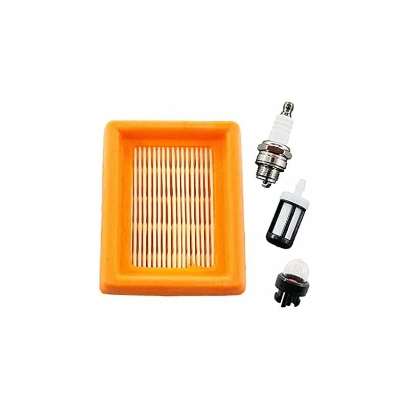 foto del prodotto kit filtro aria e candela ulisem per decespugliatori stihl fs120, fs200, fs250, fs300, fs350, fs400, fs450, fs480, bt120, bt121, bt130.