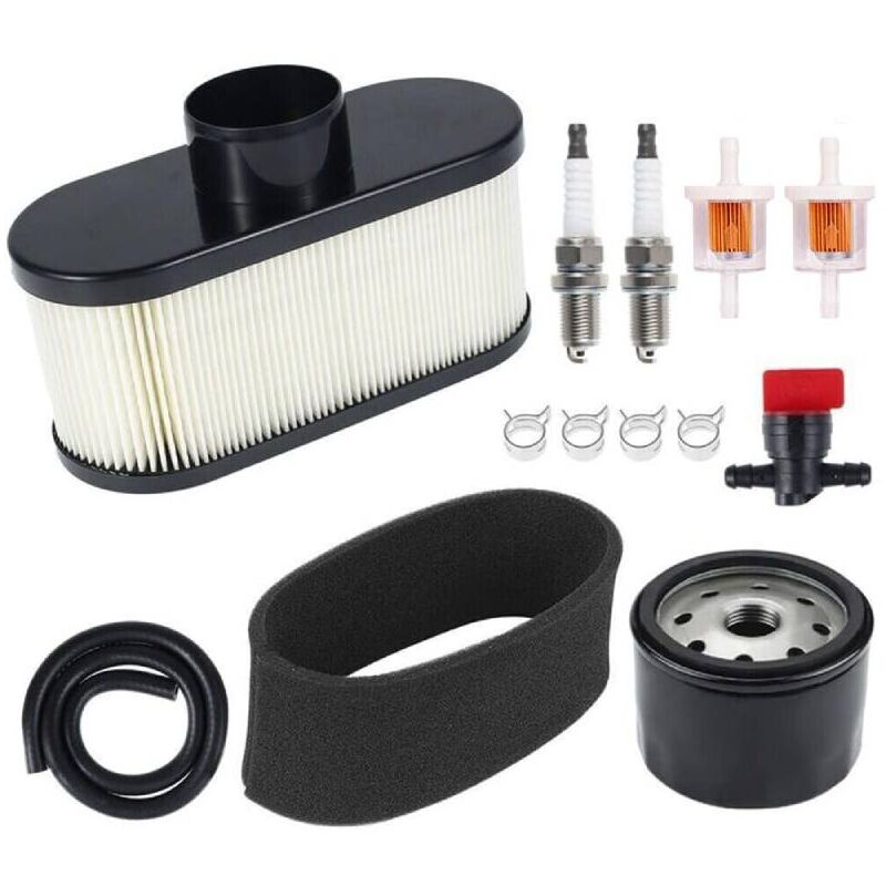 foto del prodotto kit filtro aria per tosaerba kawasaki fr651v fr691v fr730v fs481v, filtro olio 49065 7007 49065 0721 11013 0752