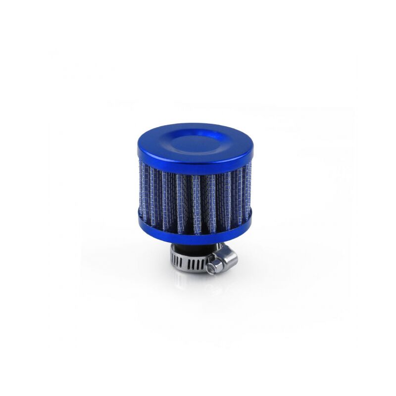 foto del prodotto kit filtro di aspirazione aria fredda per auto universale blu da 12 mm, coperchio di sfiato del basamento