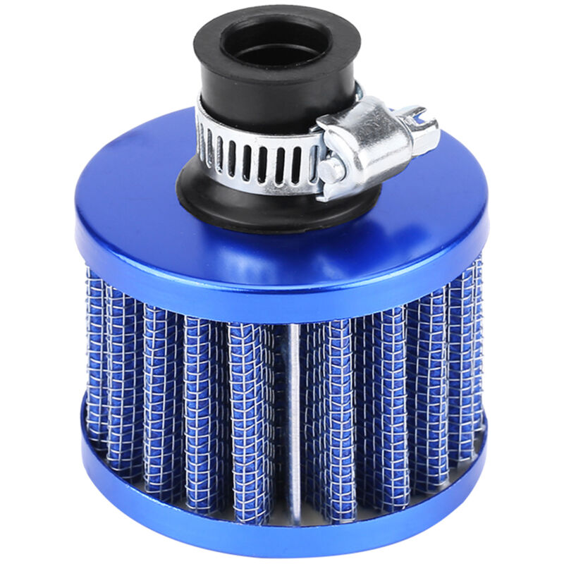 foto del prodotto kit filtro di aspirazione aria fredda universale per auto da 12 mm sfiato coperchio sfiato basamento blu zoternen