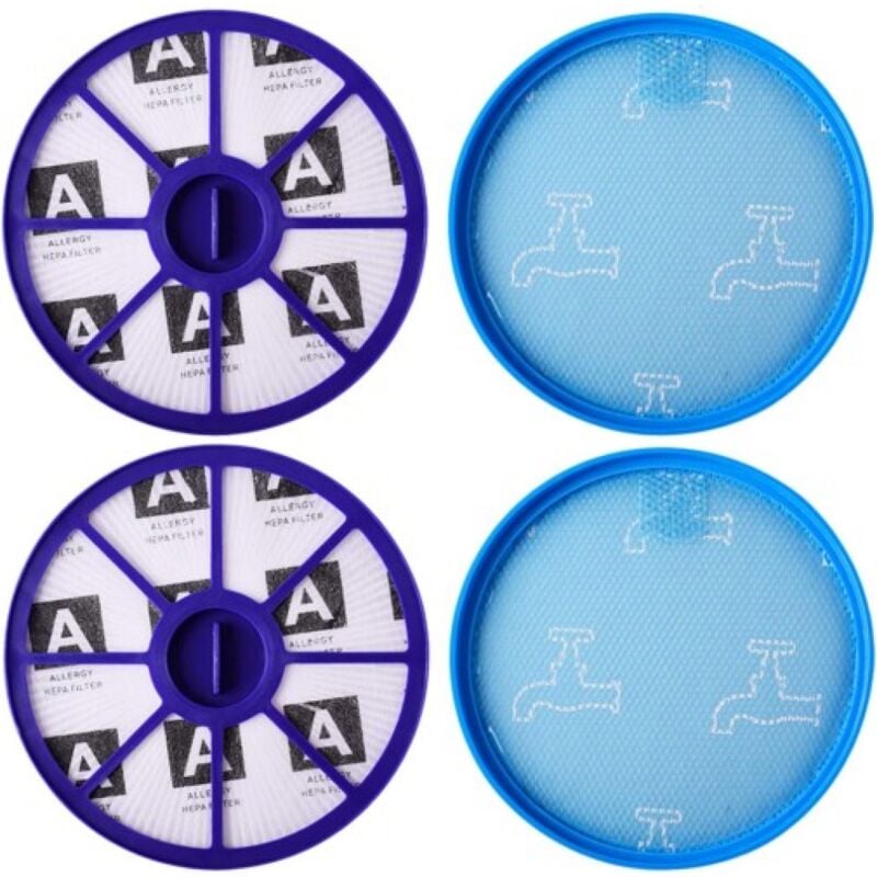 foto del prodotto kit filtro hepa anteriore e posteriore per aspirapolvere dyson dc19 dc20 dc21, parti di ricambio per filtri motore superiori e inferiori prima e dopo