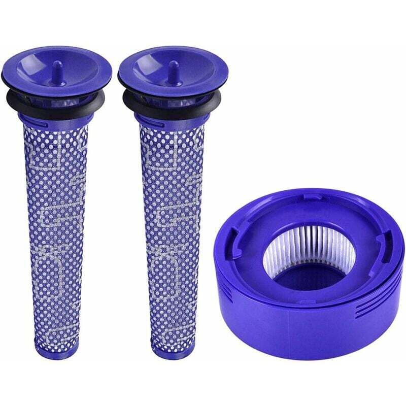 foto del prodotto kit filtro per aspirapolvere dyson v8 v7 absolute animal, accessorio di ricambio per filtro hepa per dyson v6 dc58 dc59 dy 96566101, dy 96747801